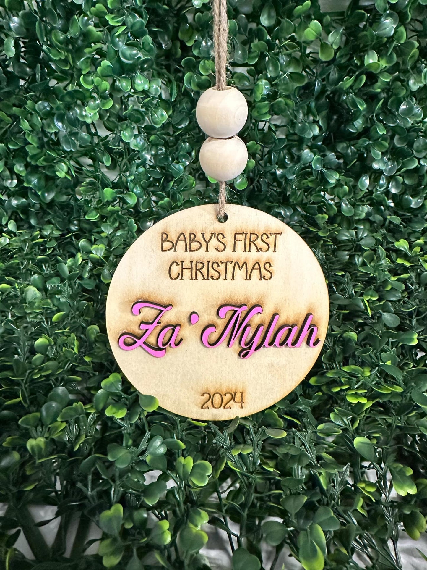 Baby's First Christmas Personalized Ornament