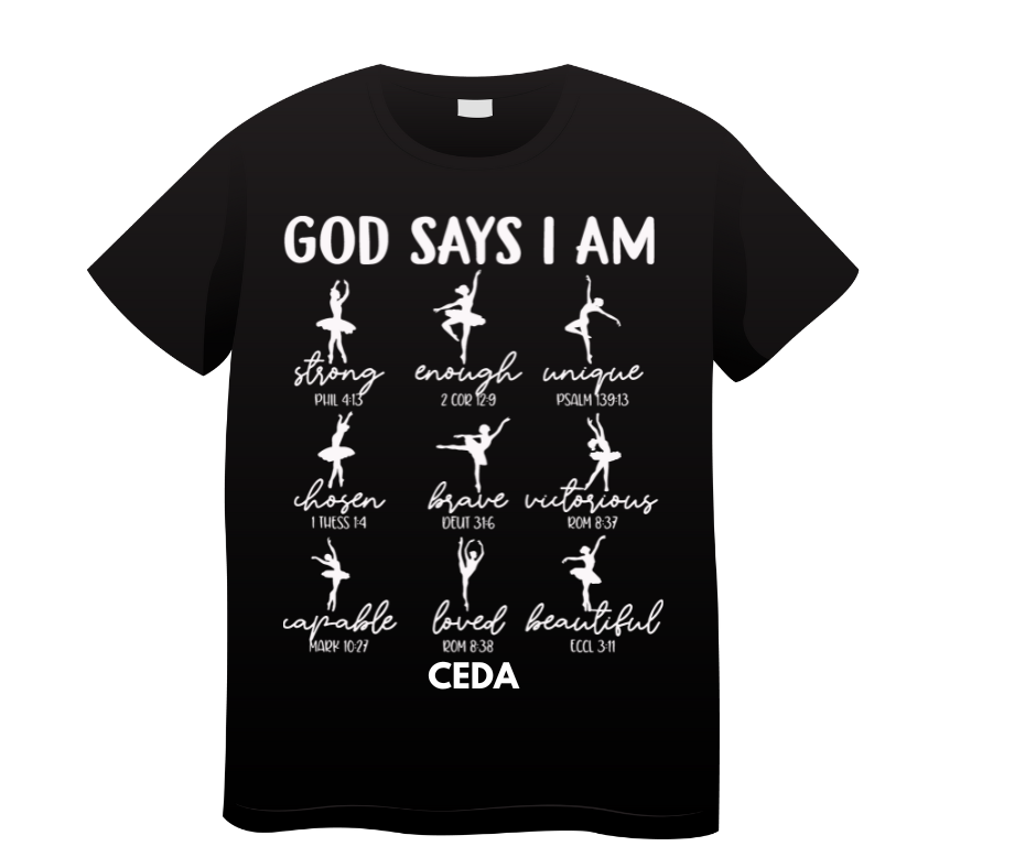 CEDA Gods Says I Am Tee