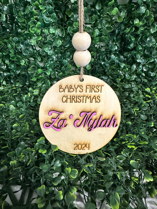 Baby's First Christmas Personalized Ornament