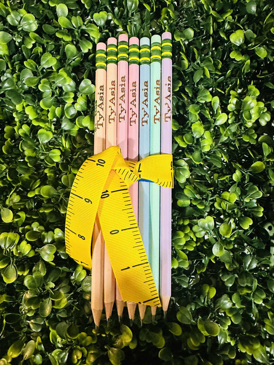 Personalized Back-to-School Pencils | Custom Name Pencils | First Day of School Gift |Set of 12