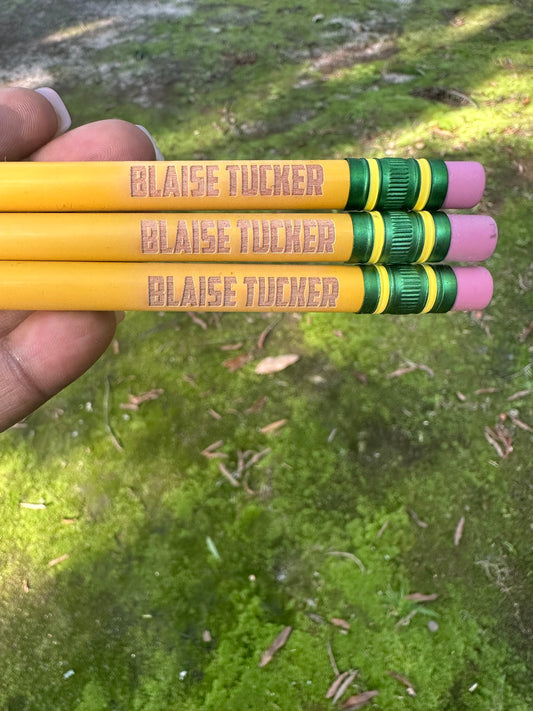 Personalized Jumbo Ticonderoga Pencils | Back to School Gift | Custom Name | First Day of School | Teacher Gift | Starter Pack