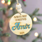 Baby's First Christmas Personalized Ornament