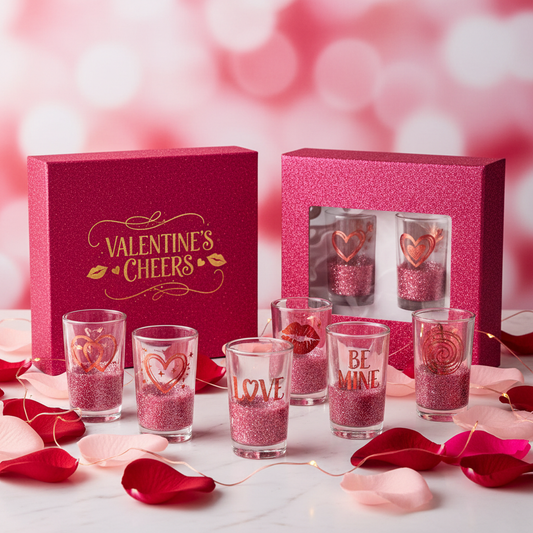 Custom Valentine Shot Glasses