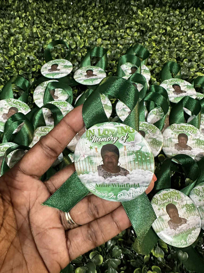 Memorial Button & Ribbon
